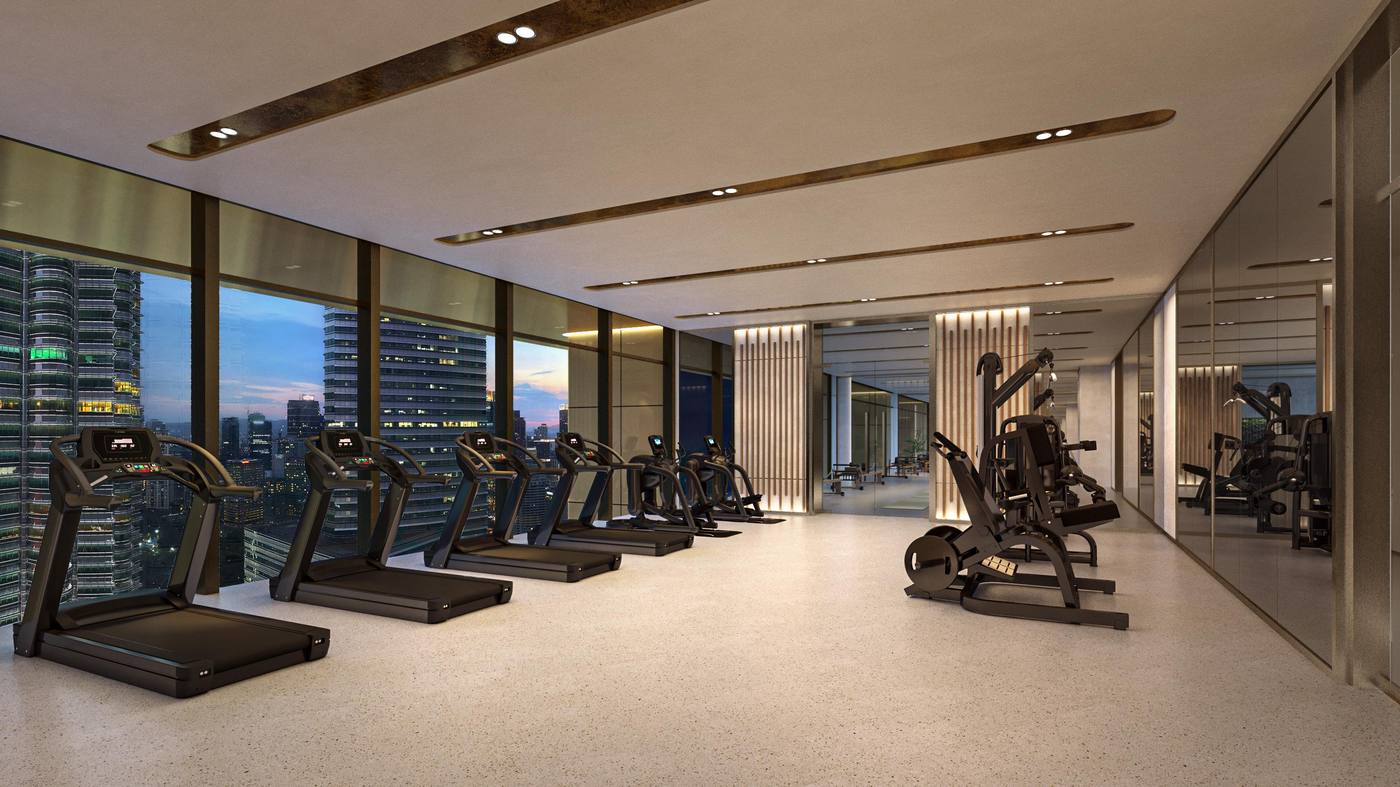 Sky Gym with KLCC view